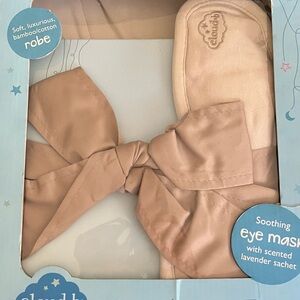 CLOUD B MOMMY'S DREAM TIME GIFT SET BAMBOO COTTON ROBE LAVENDER EYE MASK JOURNAL
